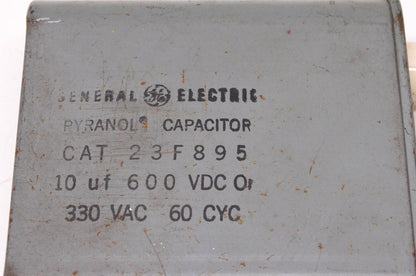 General Electric 23F895 10uF 600VDC or 330VAC Capacitor NOS