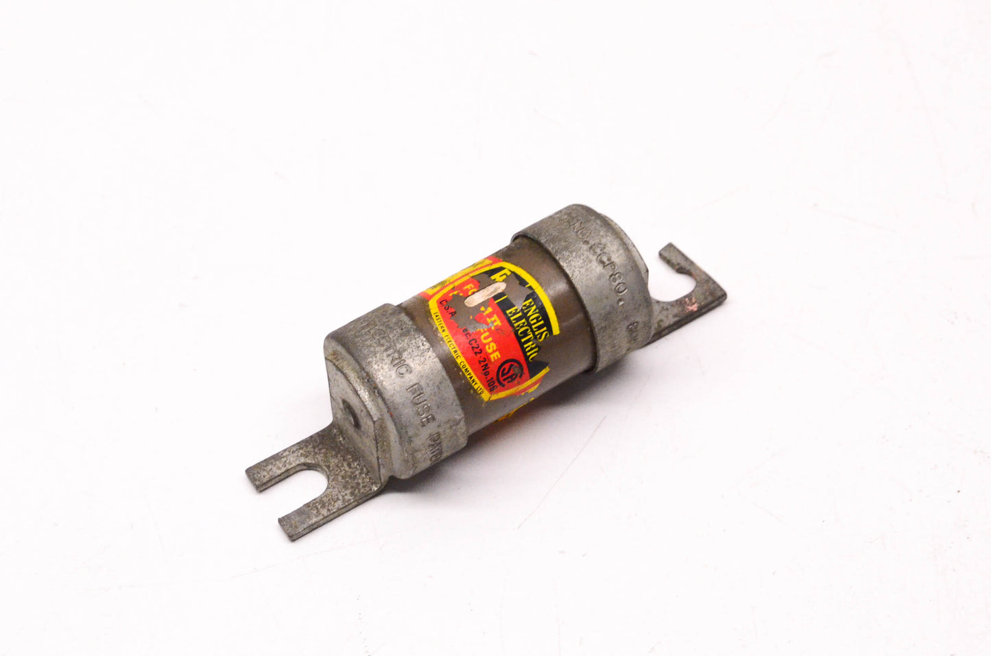 English Electric CCP80 80 Amp 600 Volt Bolt on Fuse NOS