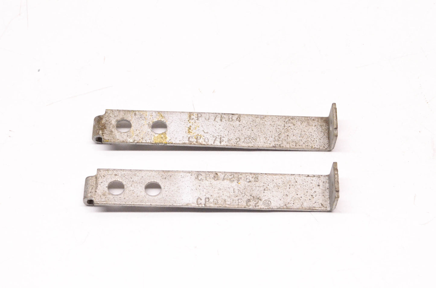 General Electric CP07FB4, CP07FC2 3.75"x.5" Capacitor Hold Down Clamps Qty 2 NOS