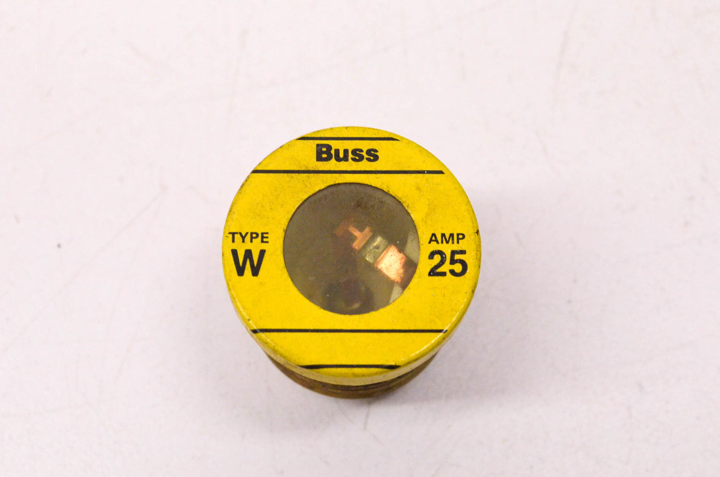 Cooper Bussmann W-25 25 Amp Fast-Acting Edison Base Fuse NOS