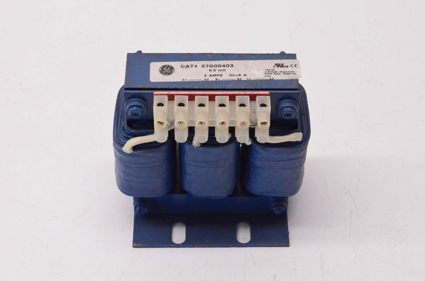 General Electric 37G00403 3 Phase Reactor 4 Amps 9.0mH 600 Volt 50/60Hz NOS