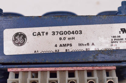 General Electric 37G00403 3 Phase Reactor 4 Amps 9.0mH 600 Volt 50/60Hz NOS