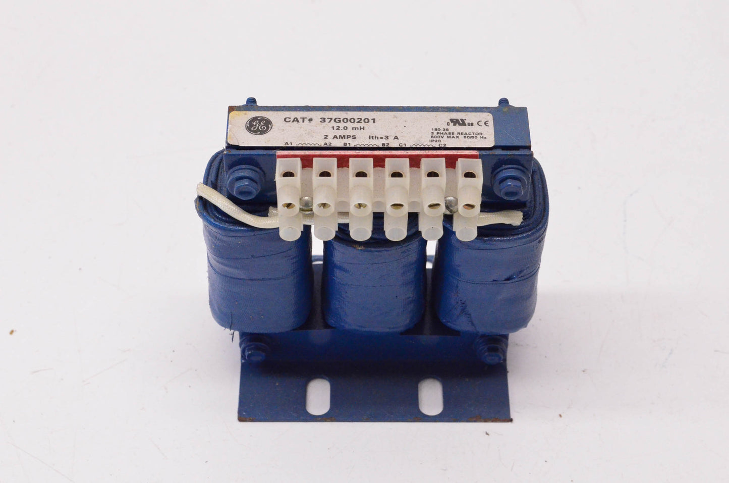 General Electric 37G00201 3 Phase Reactor 2 Amps 12.0mH 600 Volt 50/60Hz NOS