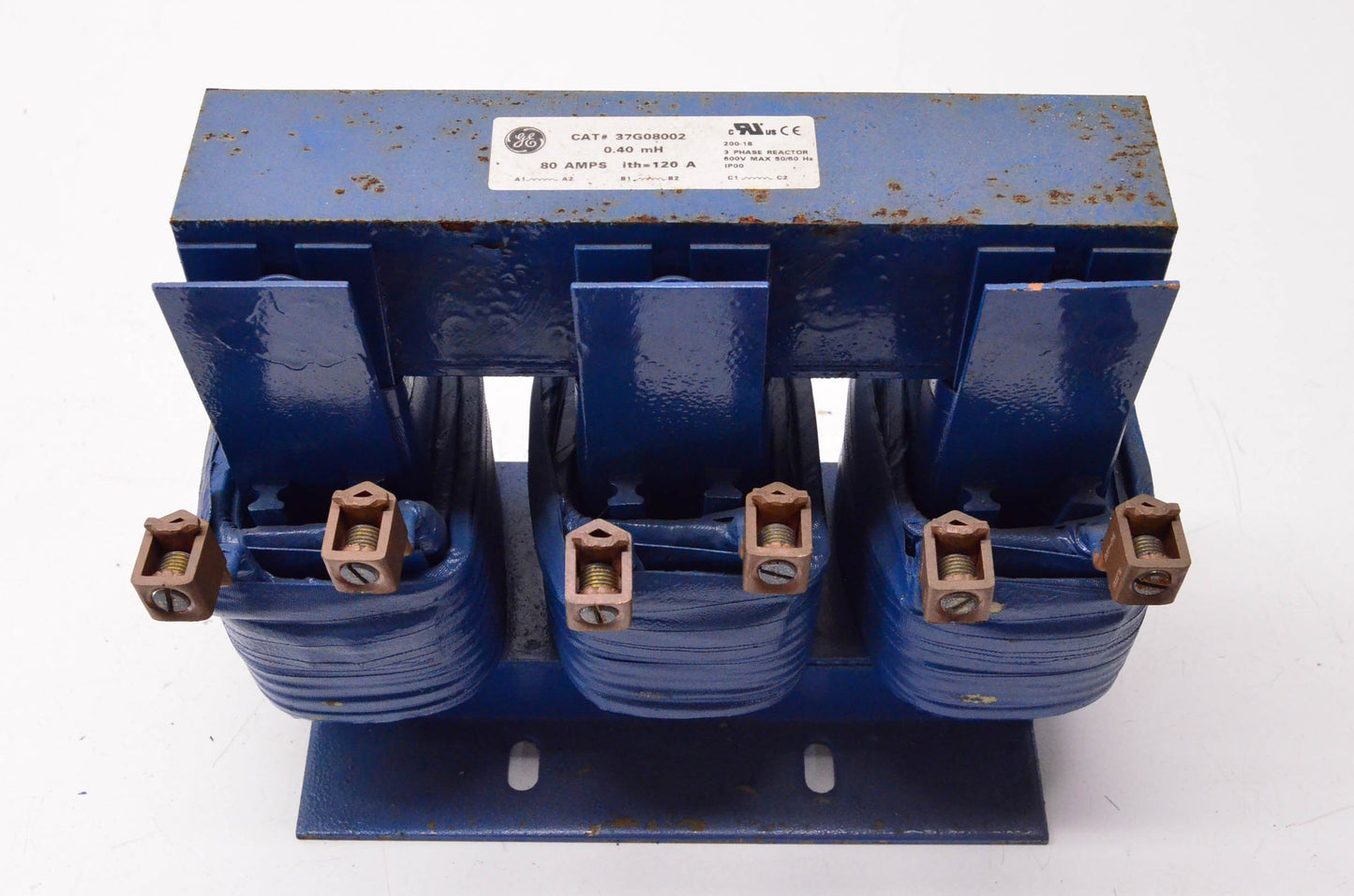 General Electric 37G08002 3 Phase Reactor 80 Amps .40mH 600 Volt 50/60Hz NOS