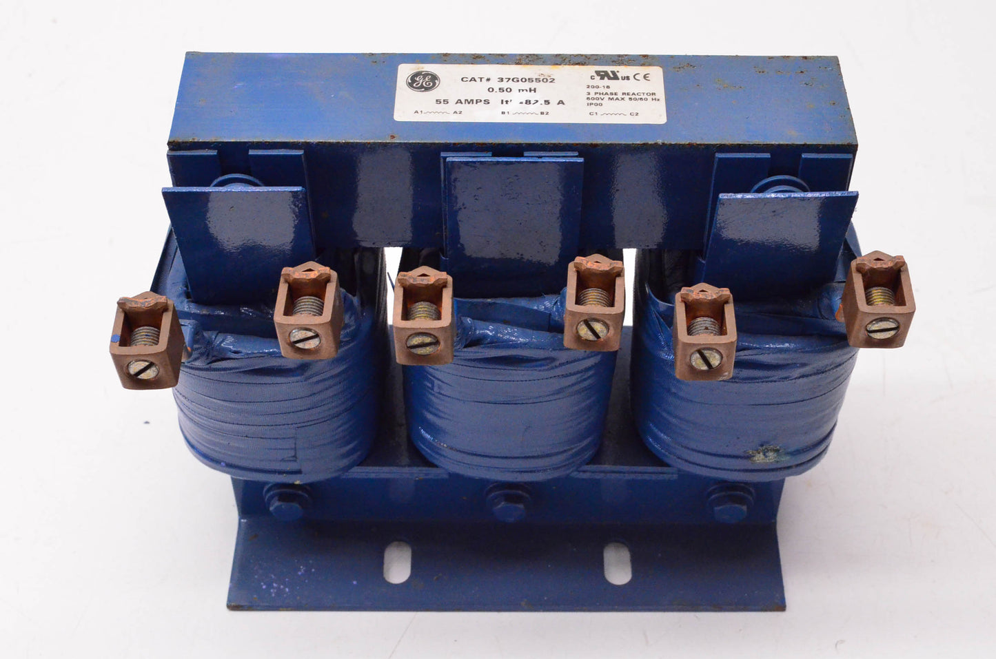 General Electric 37G05502 3 Phase Reactor 55 Amps .50mH 600 Volt 50/60Hz NOS