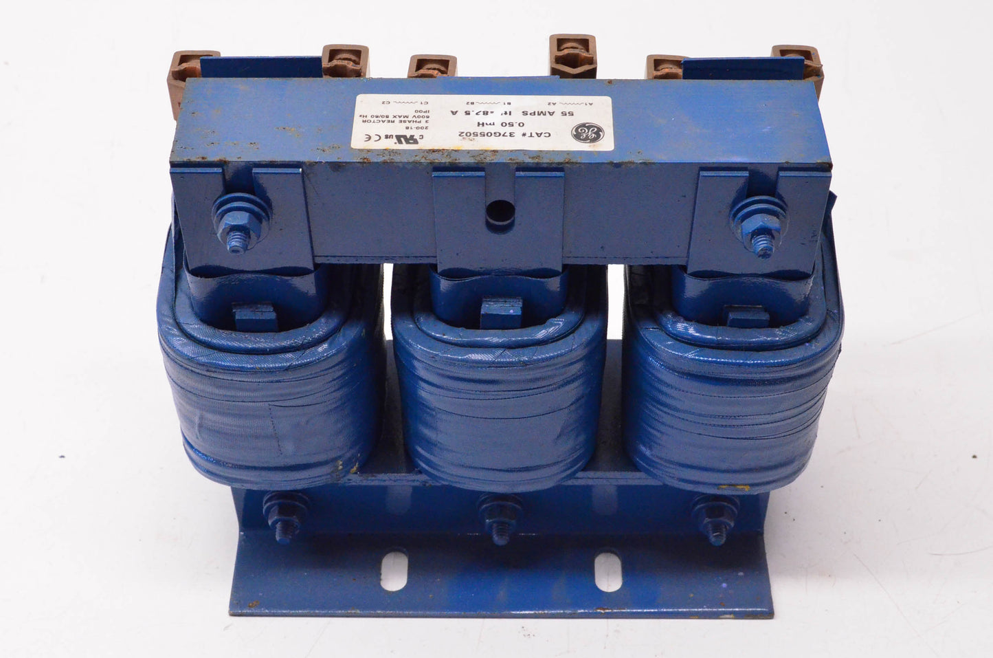 General Electric 37G05502 3 Phase Reactor 55 Amps .50mH 600 Volt 50/60Hz NOS