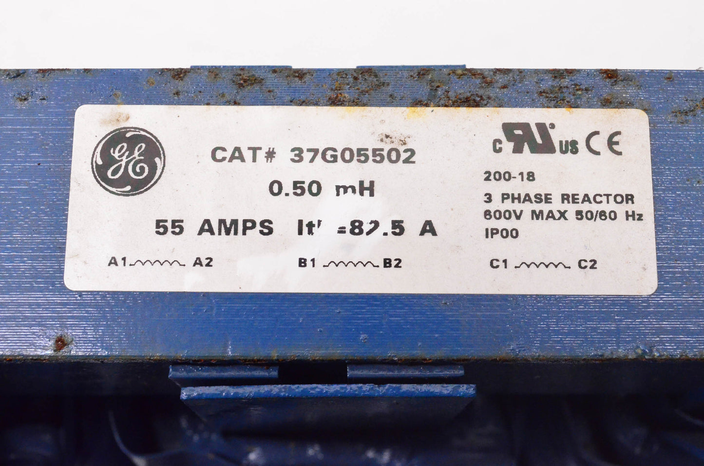 General Electric 37G05502 3 Phase Reactor 55 Amps .50mH 600 Volt 50/60Hz NOS