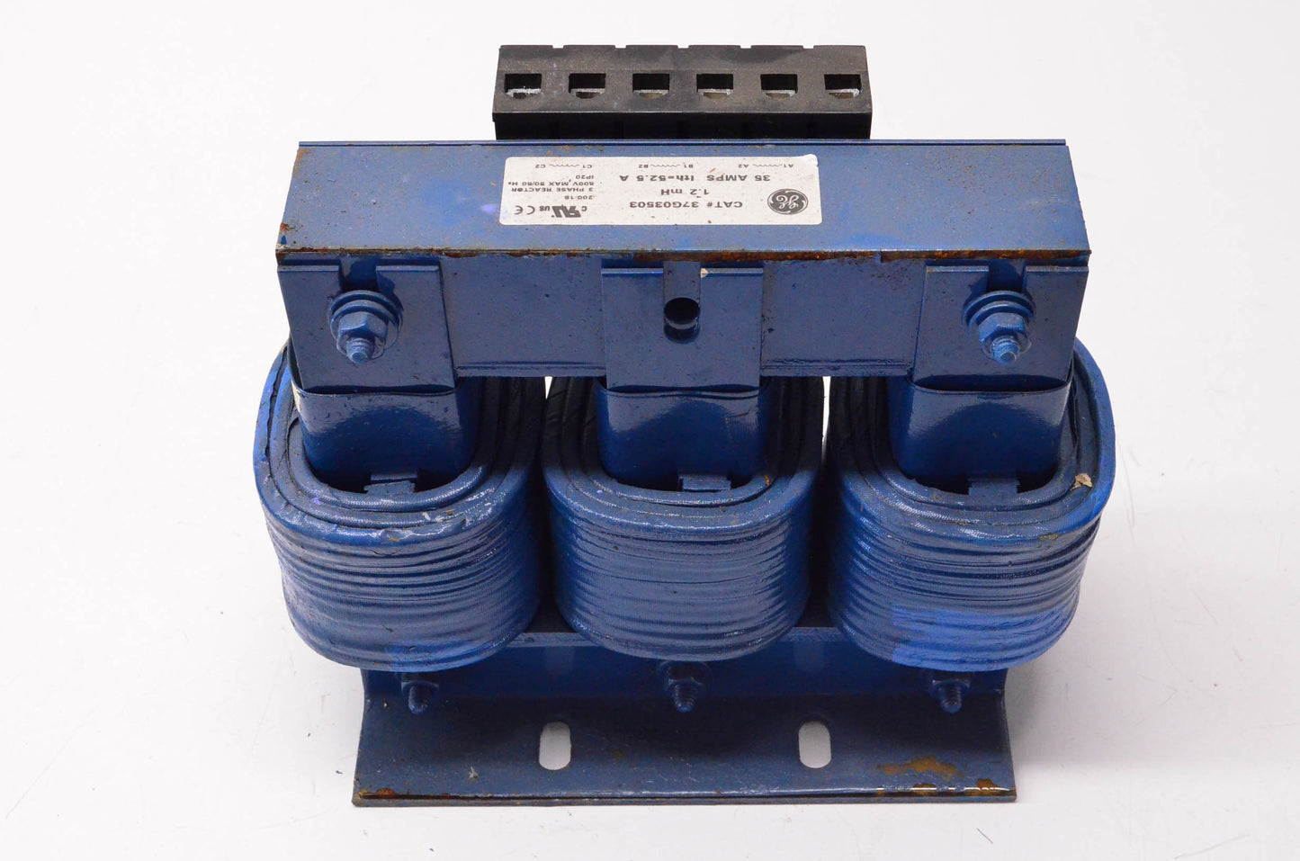 General Electric 37G03503 3 Phase Reactor 35 Amps 1.2mH 600 Volt 50/60Hz NOS