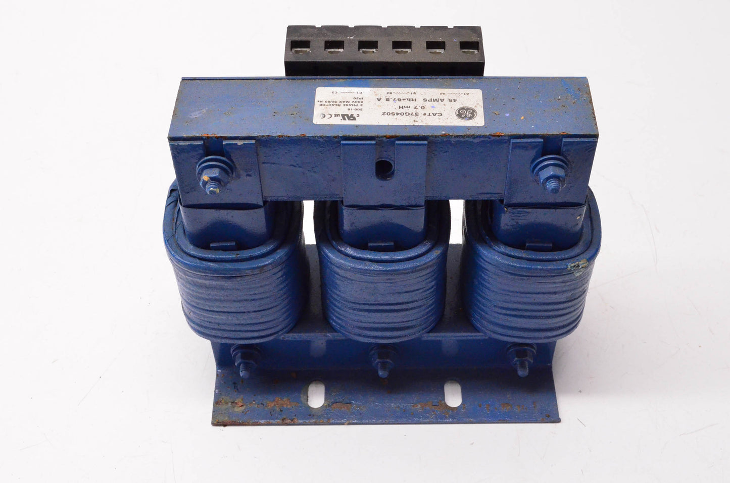 General Electric 37G04502 3 Phase Reactor 45 Amps .7mH 600 Volt 50/60Hz NOS