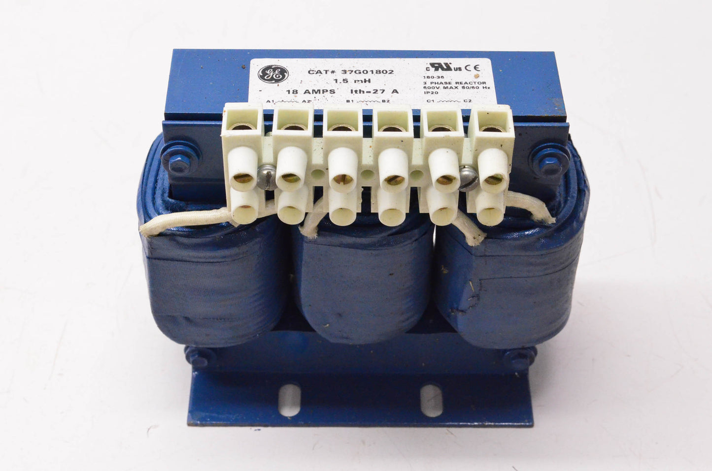 General Electric 37G01802 3 Phase Reactor 18 Amps 1.5mH 600 Volt 50/60Hz NOS