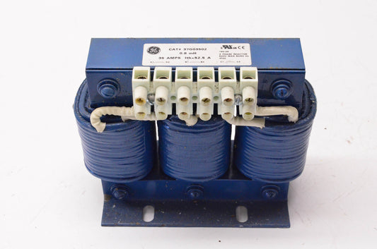 General Electric 37G03502 3 Phase Reactor 35 Amps .8mH 600 Volt 50/60Hz NOS