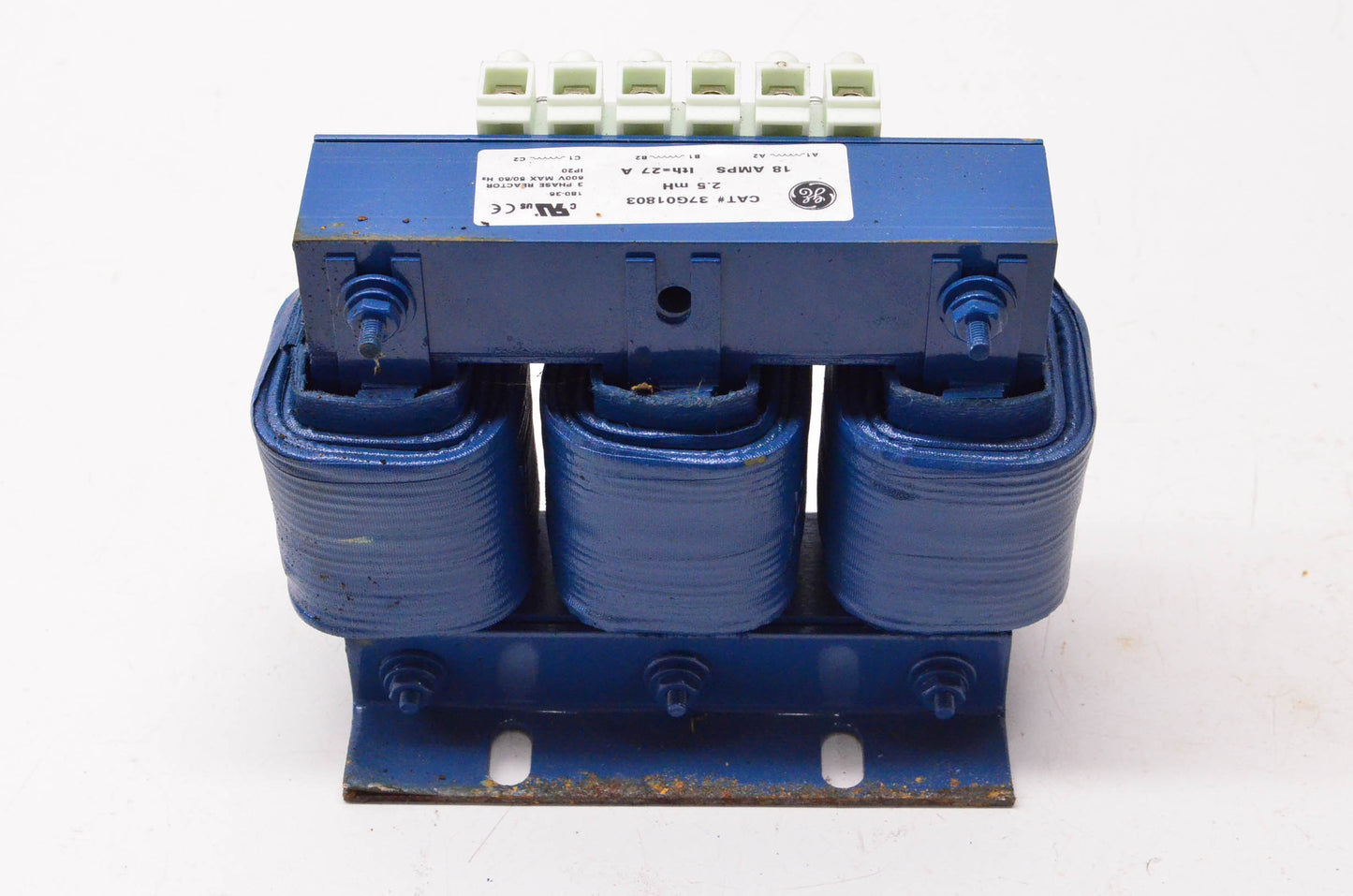General Electric 37G01803 3 Phase Reactor 18 Amps 2.5mH 600 Volt 50/60Hz NOS