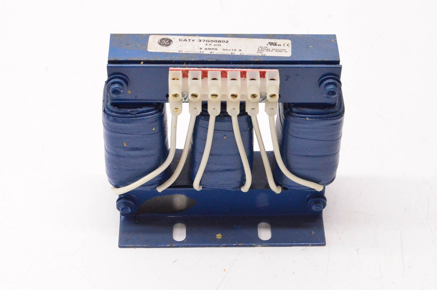 General Electric 37G00802 3 Phase Reactor 8 Amps 3.0mH 600 Volt 50/60Hz NOS