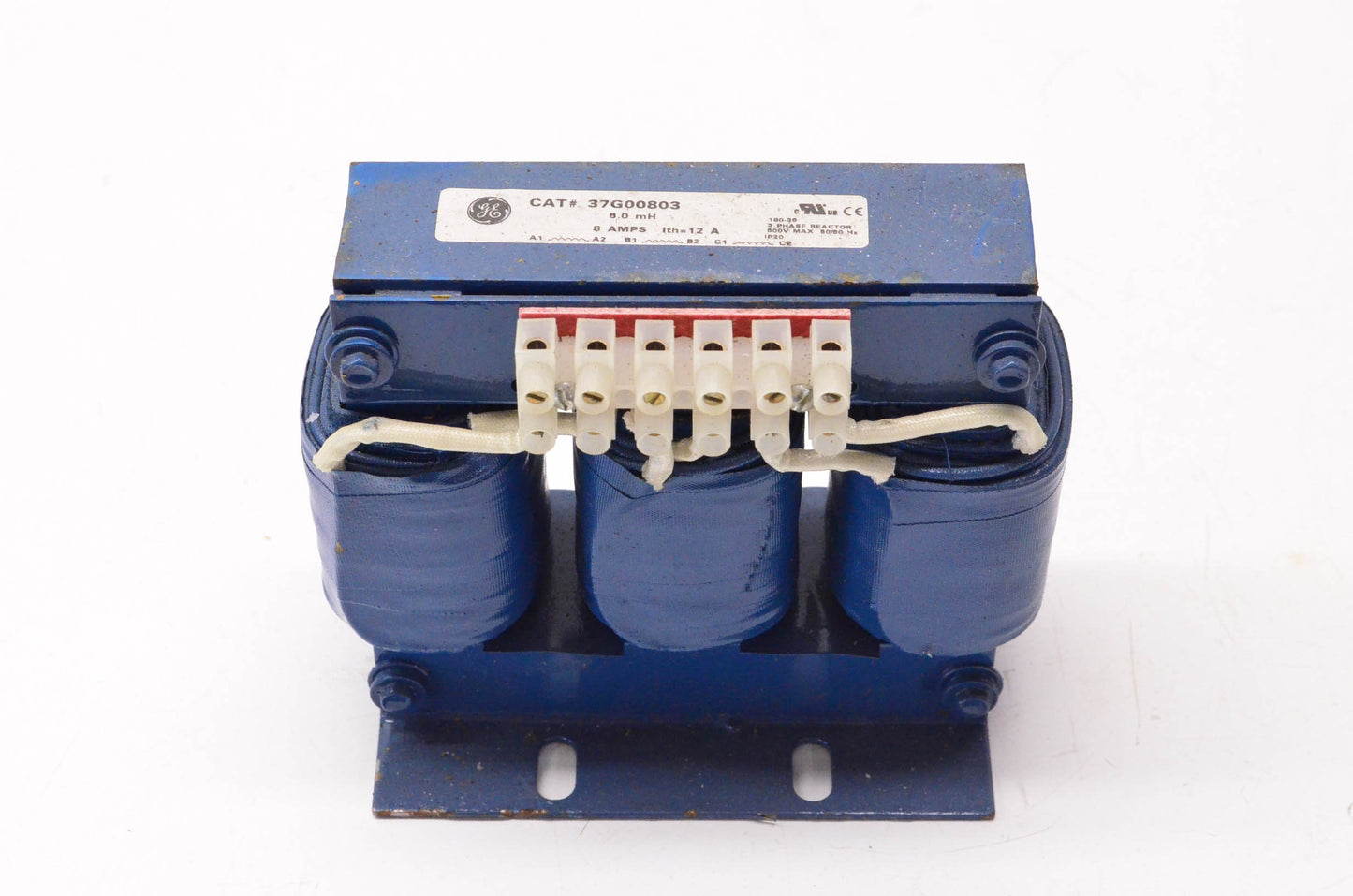 General Electric 37G00803 3 Phase Reactor 8 Amps 5.0mH 600 Volt 50/60Hz NOS