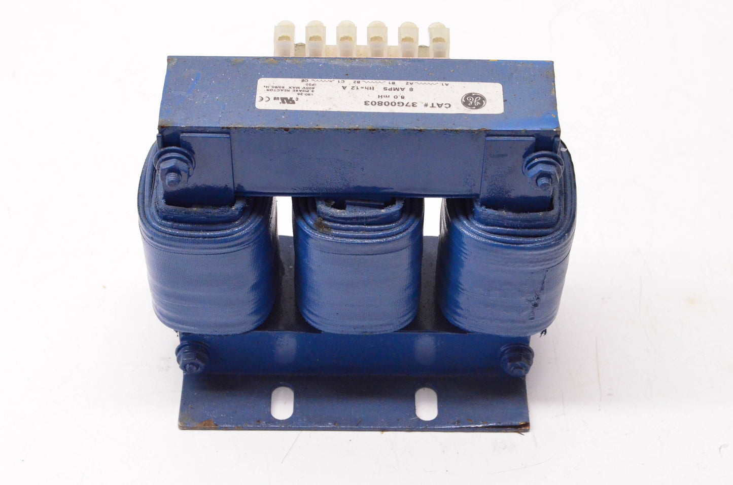 General Electric 37G00803 3 Phase Reactor 8 Amps 5.0mH 600 Volt 50/60Hz NOS