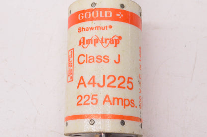 Gould A4J225 225 Amp 600 Volt AC or Less Class J Amp-Trap Fuse NOS