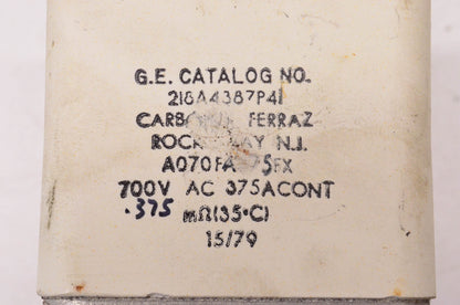 Carbone Ferraz 218A4387P41 700 Volt Fuse NOS