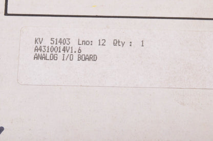 Metso Automation Inc. Metso Server Analog I/O Board V1.6 NOS