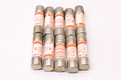 Gould A2Y2 2 Amp 250 VAC 500 VDC Type 1 Fuse Qty 10 NOS