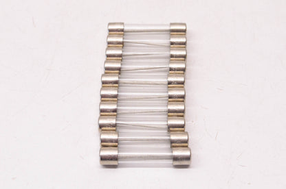 Cooper Bussmann MDL-1/2 1/2 Amp 250 Volt Glass Tube Fuse Qty 10 NOS