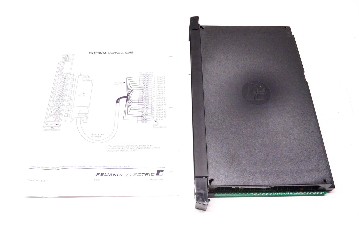 Reliance Electric 57C403 115 Volt AC 16 Point Output Module NOS