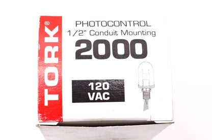 Tork 2000 Tork Photocontrol 120 Volt AC 1/2" Conduit Mounting NOS