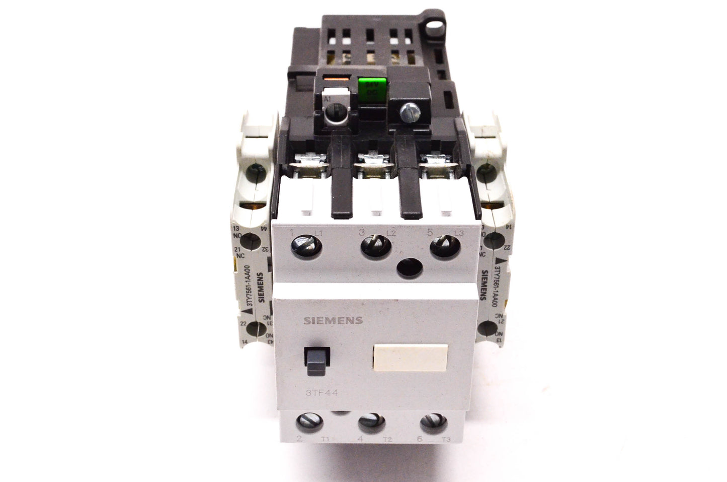 Siemens 3TF4422-0B Contactor 24 Volt DC Coil W/ Auxiliary Contact Switches NOS
