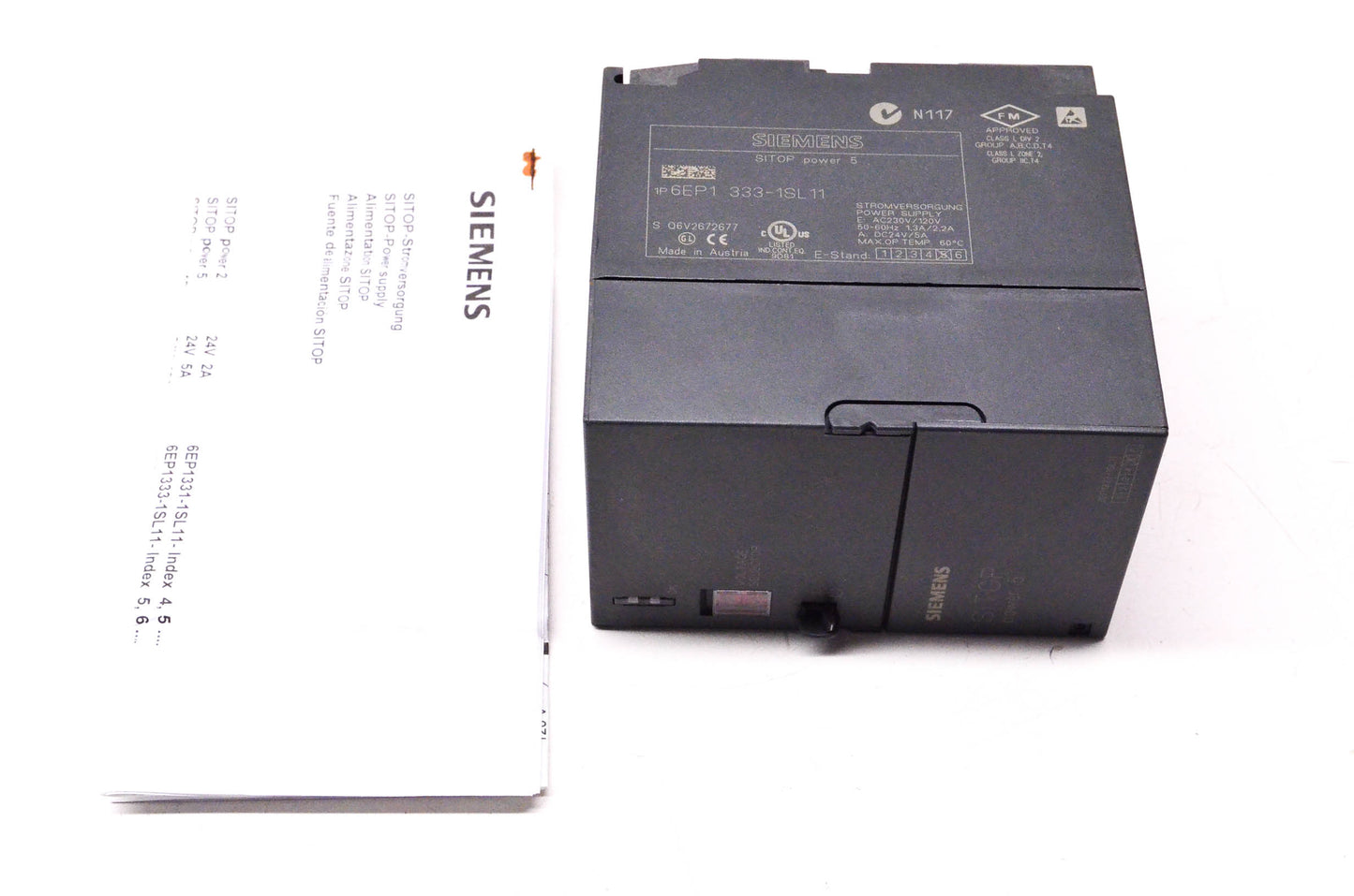 Siemens 6EP1333-1SL11 Siemens Power Supply NOS