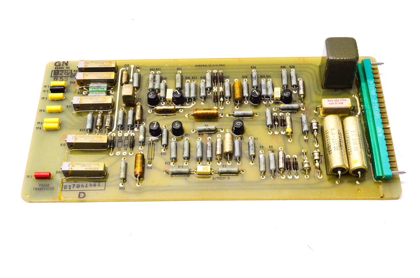 General Electric 817D631-0, 8170616G1 Press Translator PCB Board NOS