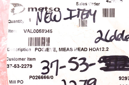 Metso VAL0058945 Posieye Plus Measurement Head HOA12.2 NOS