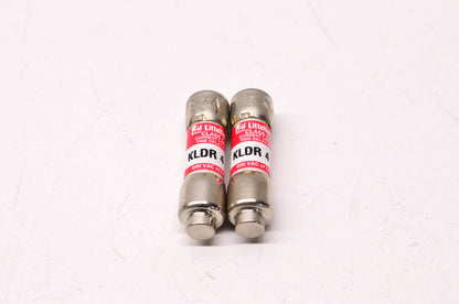 Littelfuse KLDR4 4 Amp 600 Volt or Less Fuse Qty 2 NOS