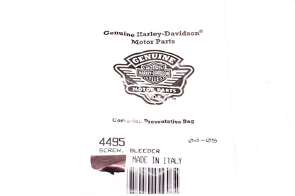 New OEM Harley-Davidson 4495 Bleeder Screw NOS