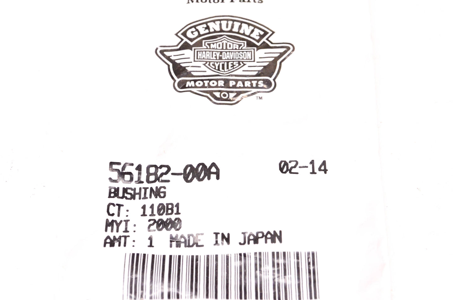 New OEM Harley-Davidson 56182-00A Bushing NOS