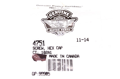 New OEM Harley-Davidson 4751 Hex Cap Screw NOS