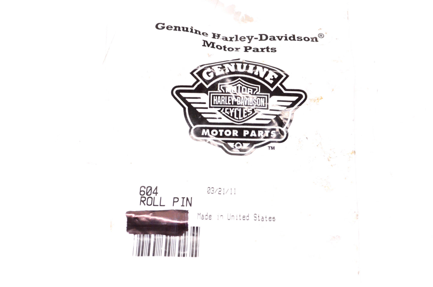 New OEM Harley-Davidson 604 Roll Pin Qty 3 NOS