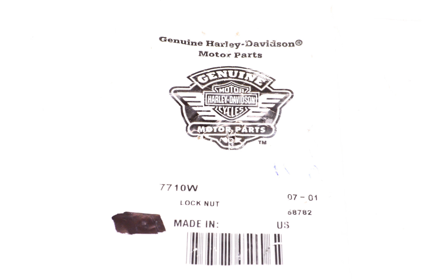 New OEM Harley-Davidson 7710W Lock Nut NOS