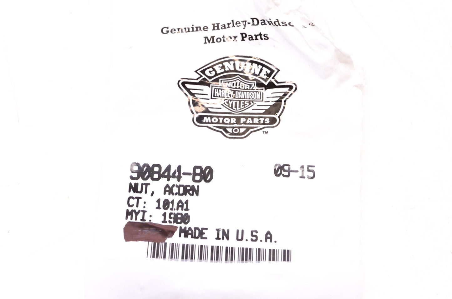 New OEM Harley-Davidson 90844-80 Acorn Nut Qty 4 NOS