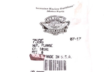 New OEM Harley-Davidson 7596 Flange Nut NOS
