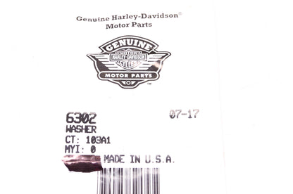 New OEM Harley-Davidson 6302 Washer Qty 2 NOS
