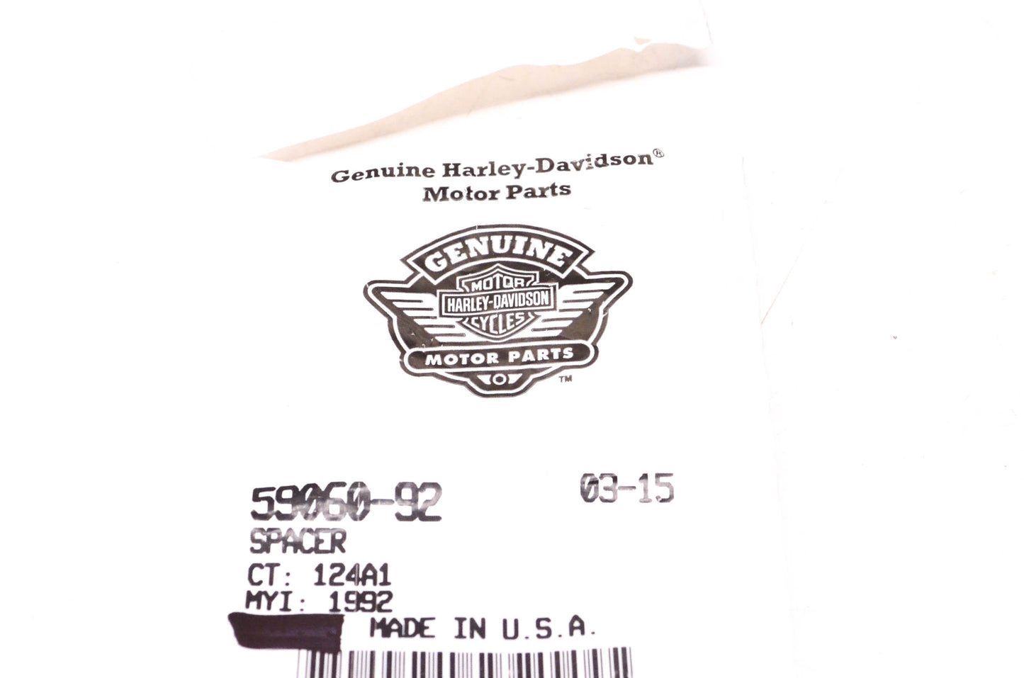 New OEM Harley-Davidson 59060-92 Spacer NOS