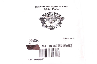 New OEM Harley-Davidson 7506 Nut Qty 2 NOS