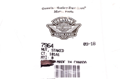 New OEM Harley-Davidson 7964 Staked Nut Qty 3 NOS