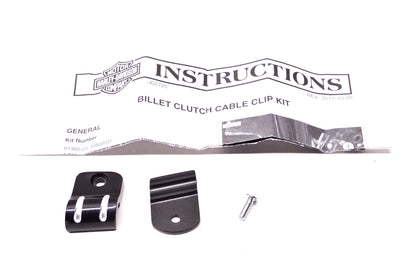 New OEM Harley-Davidson 10800037, 108B1 Edge Cut Clutch Cable Clip Kit NOS