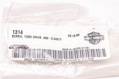 New OEM Harley-Davidson 1314 Torx Drive Screw NOS