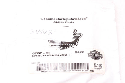 New OEM Harley-Davidson 68992-08 Right Hand Reflector Bracket NOS