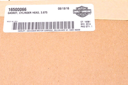 New OEM Harley-Davidson 16500066 Cylinder Head Gasket NOS