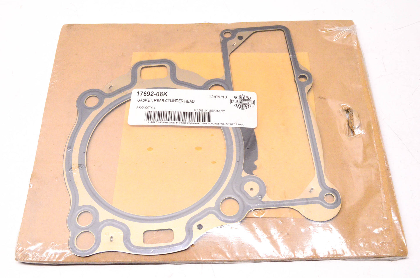 New OEM Harley-Davidson 17692-08K Rear Cylinder Head Gasket NOS
