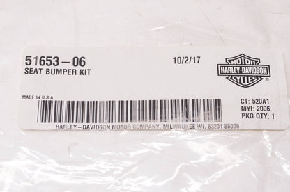 New OEM Harley-Davidson 51653-06 Seat Bumper Kit NOS