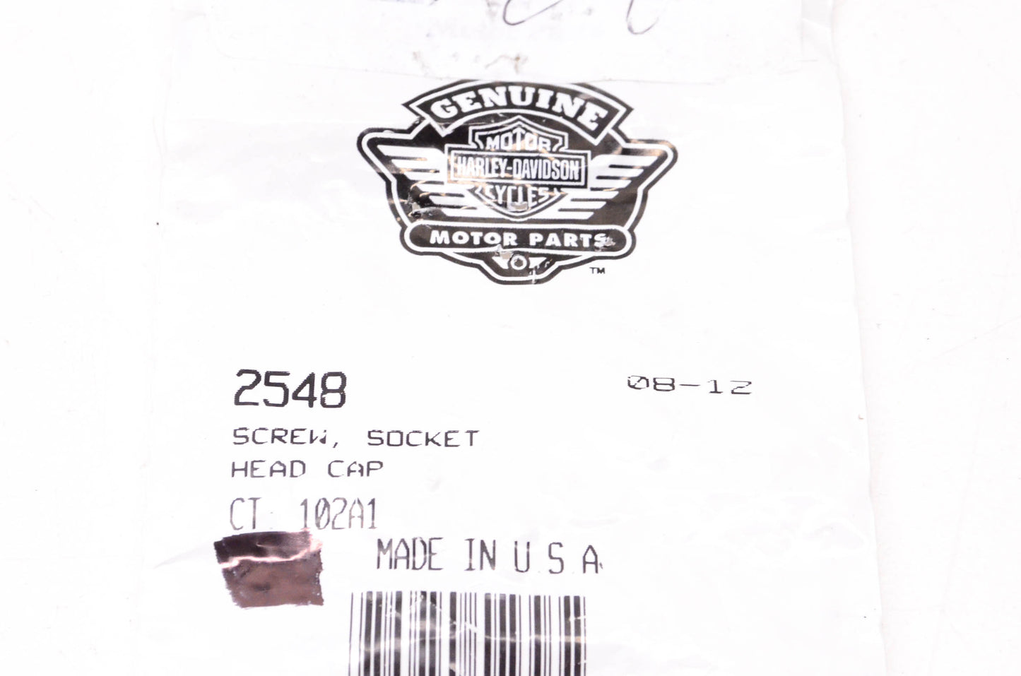 New OEM Harley-Davidson 2548 Socket Head Cap Screw NOS
