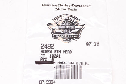 New OEM Harley-Davidson 2482 Button Head Screw NOS